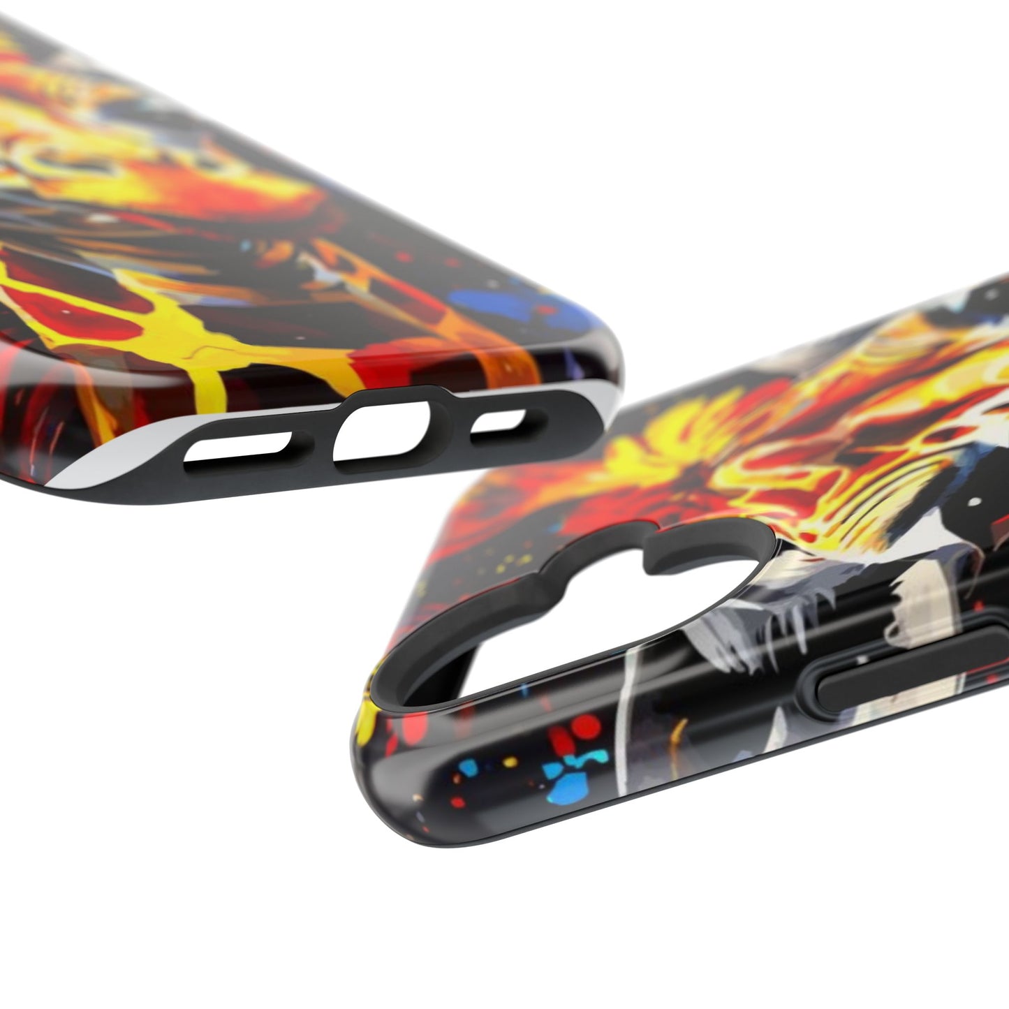 Funky Giraffe Art Impact-Resistant Phone Case —