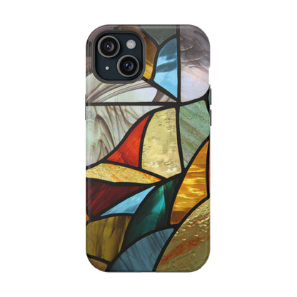 Stained Glass Impact Phone Case — Colorful Mosaic Protective Cover
