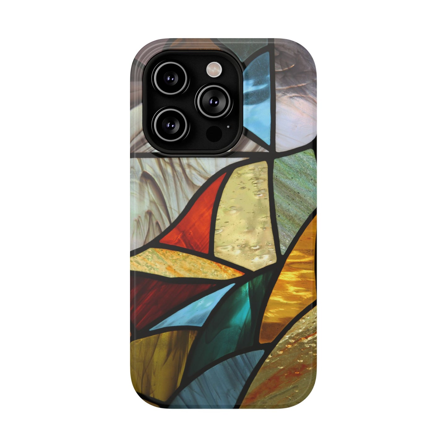 Stained Glass Impact Phone Case — Colorful Mosaic Protective Cover