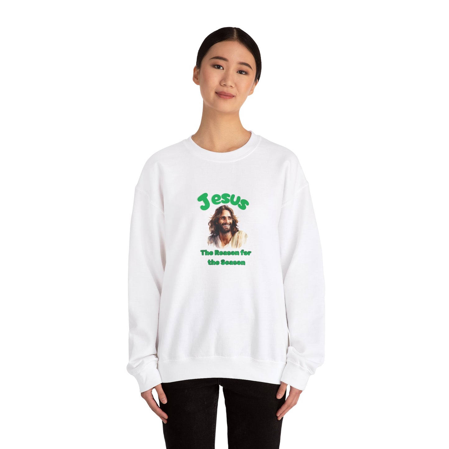 Jesus the Reason for the Season Unisex Heavy Blend™ Crewneck Sweatshirt