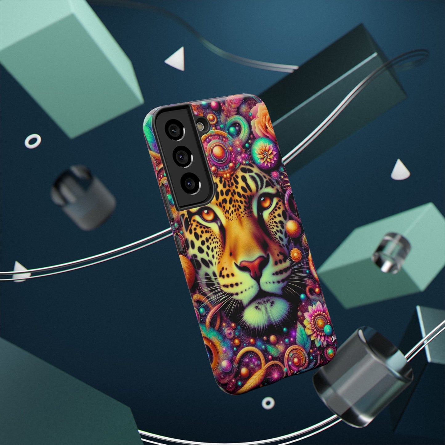 Leopard Psychedelic Phone Case — Vibrant Impact-Resistant iPhone Cover