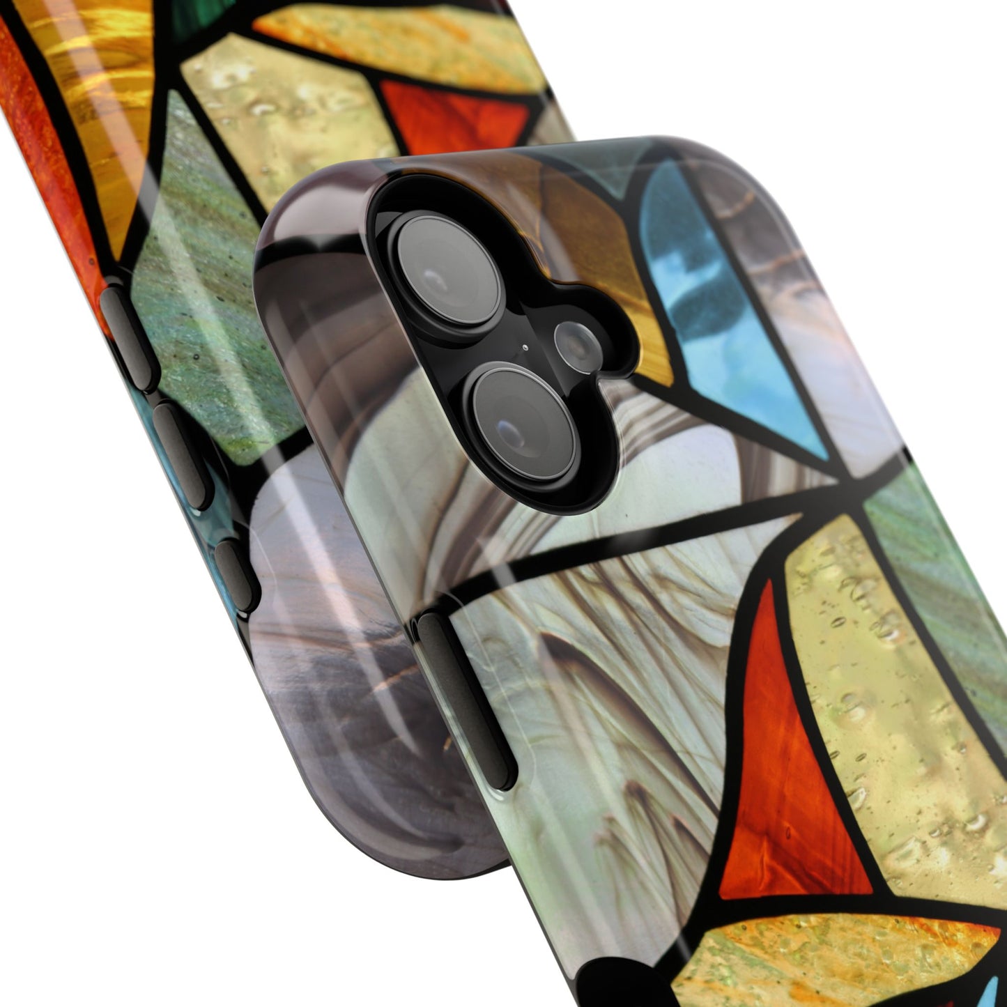 Stained Glass Impact Phone Case — Colorful Mosaic Protective Cover