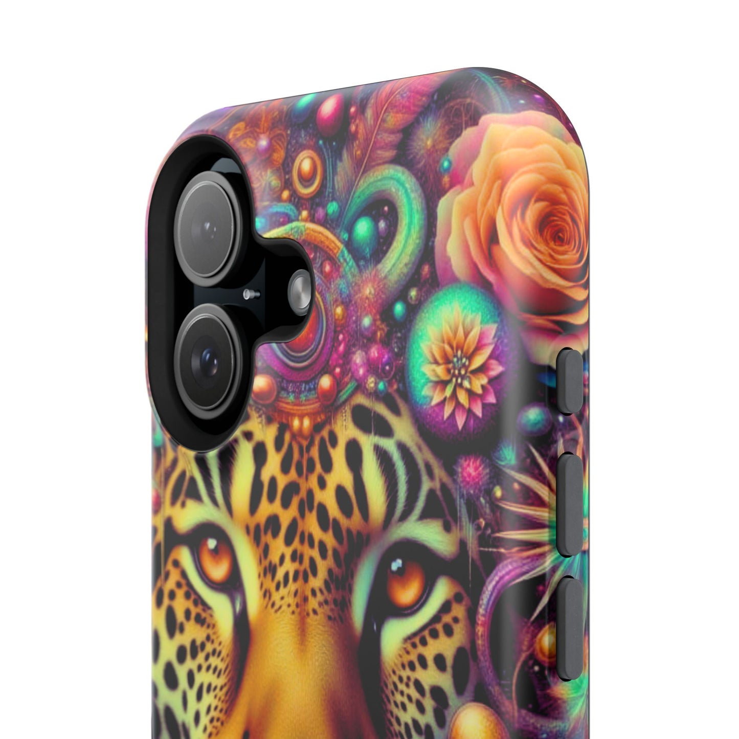Leopard Psychedelic Phone Case — Vibrant Impact-Resistant iPhone Cover