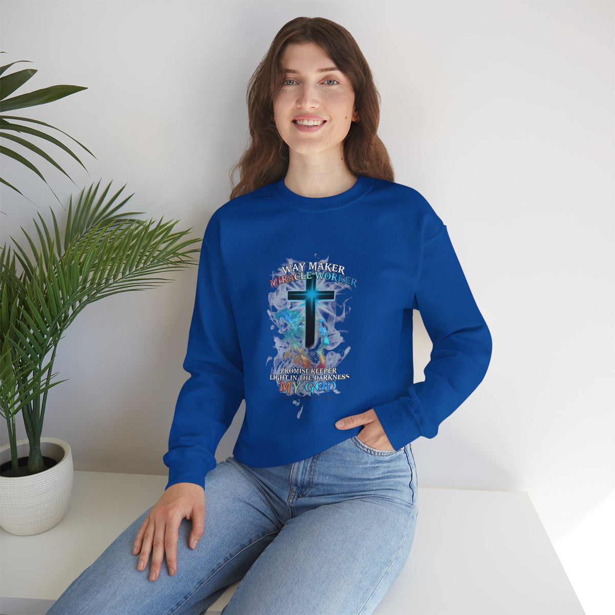 Way Maker Miracle Worker Unisex Crewneck Sweatshirt