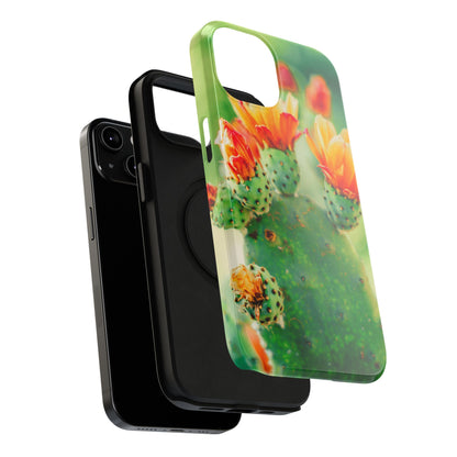 Cactus Bloom Phone Case — Impact-Resistant Floral iPhone Cover