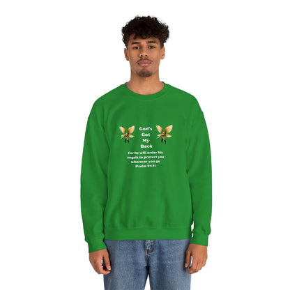 God's Got  My Back Crewneck Sweatshirt
