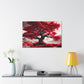 Flaming Red Tree Canvas Gallery Wrap