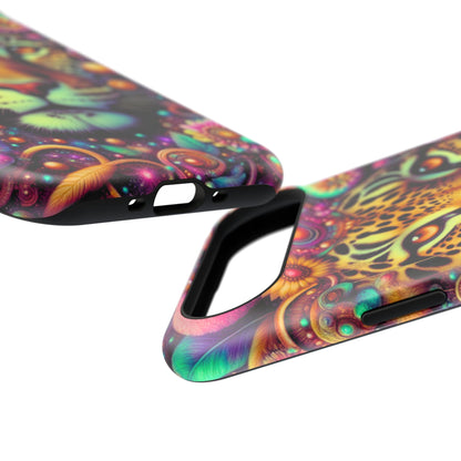 Leopard Psychedelic Phone Case — Vibrant Impact-Resistant iPhone Cover