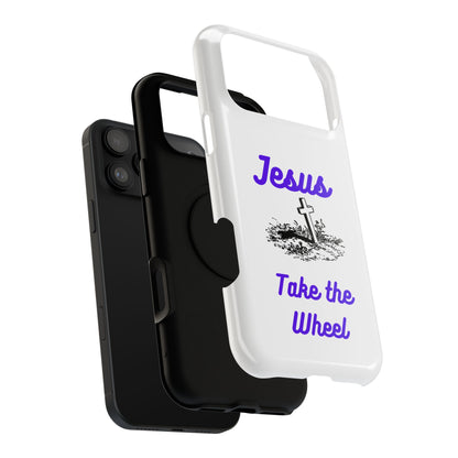 Jesus Take the Wheel Phone Case — Christian Impact-Resistant iPhone Case