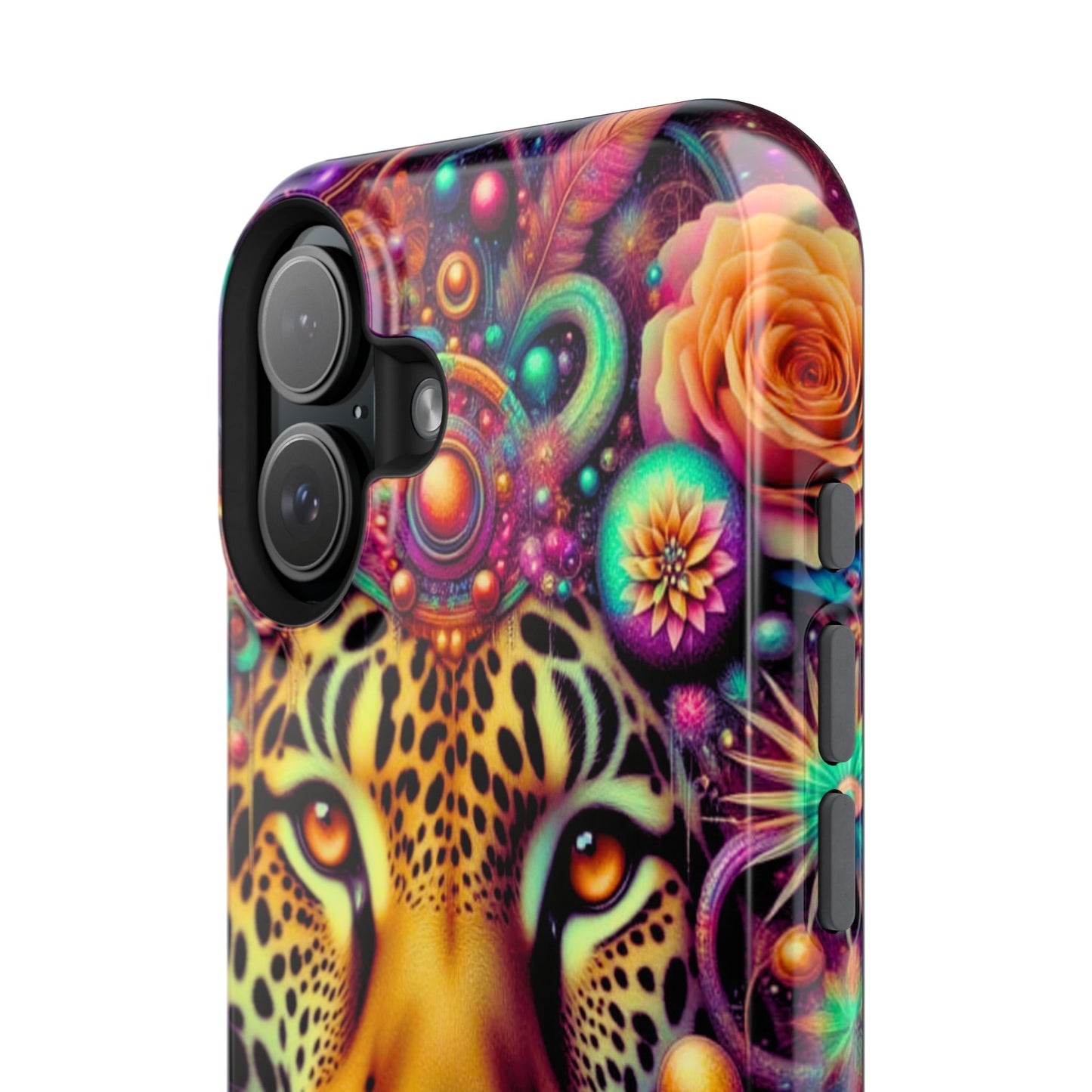Leopard Psychedelic Phone Case — Vibrant Impact-Resistant iPhone Cover
