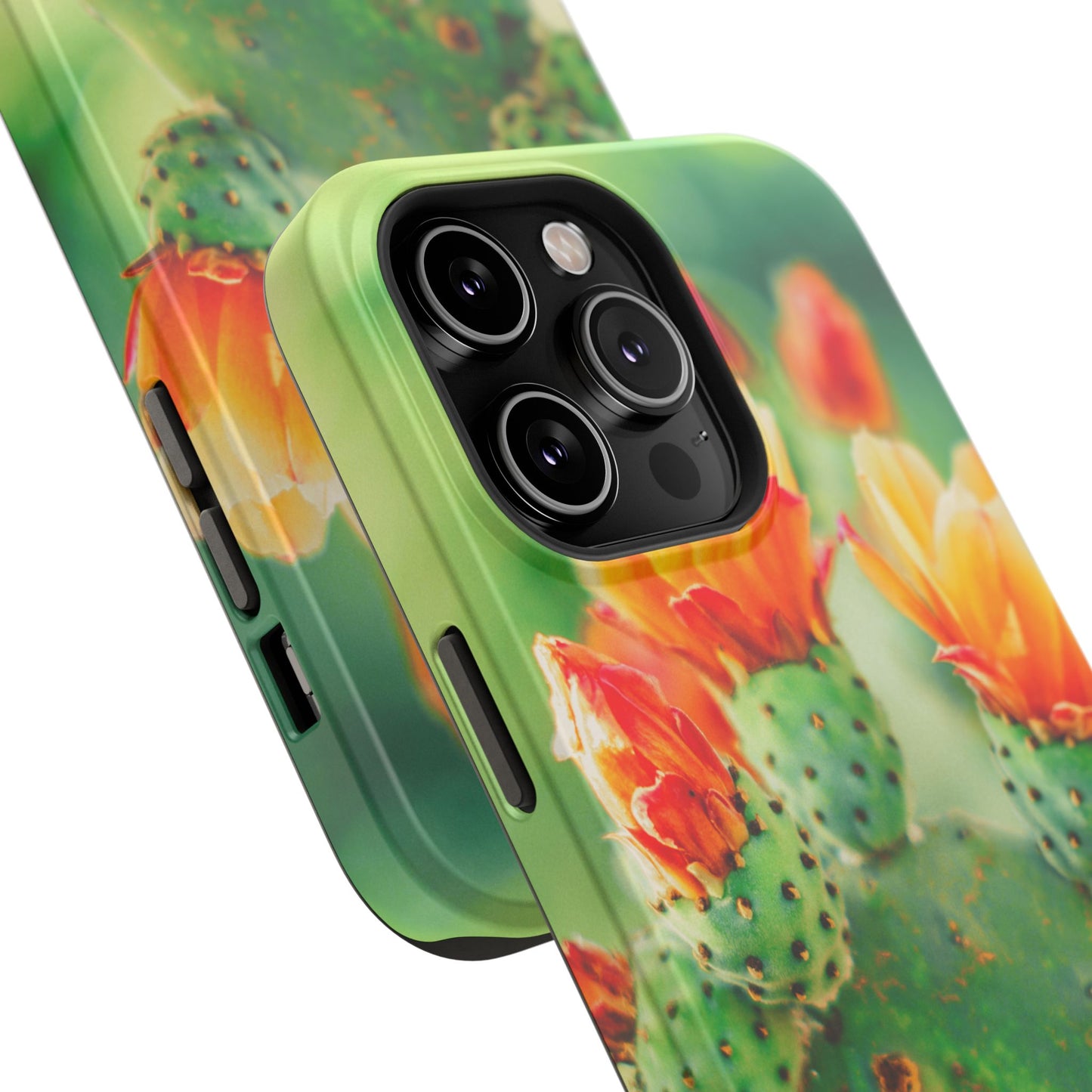 Cactus Bloom Phone Case — Impact-Resistant Floral iPhone Cover