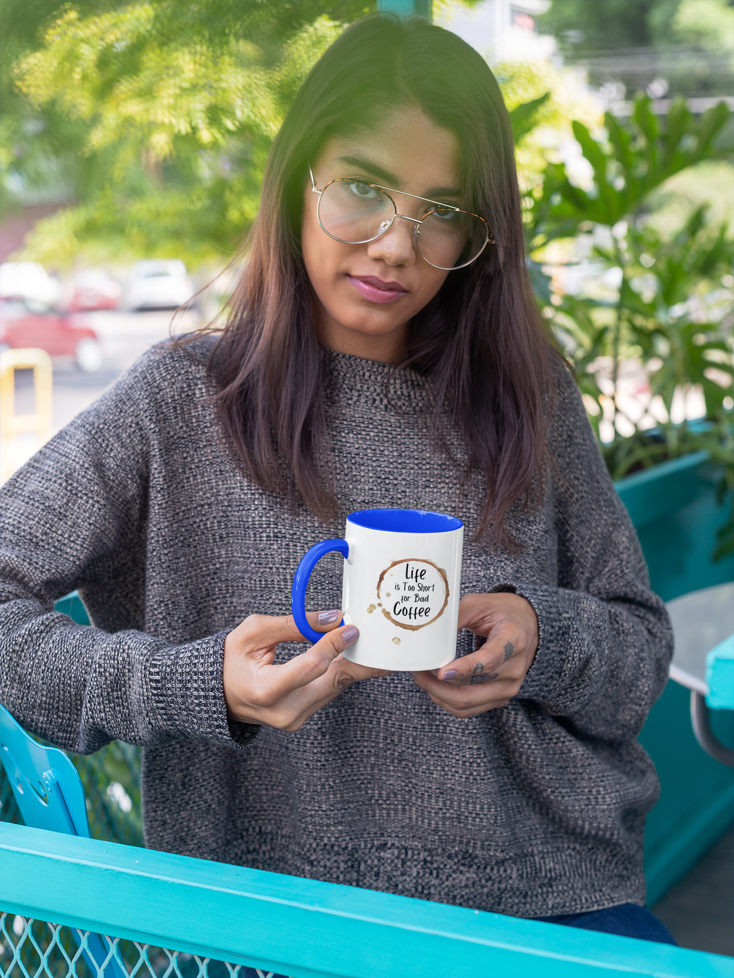 Funny Coffee Mug - "Life is Too Short for Bad Coffee"