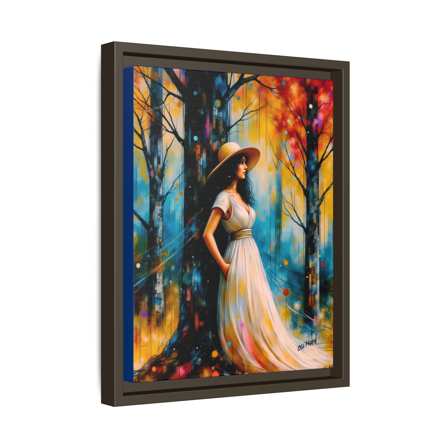 Whispers of Autumn Light Framed Canvas Art