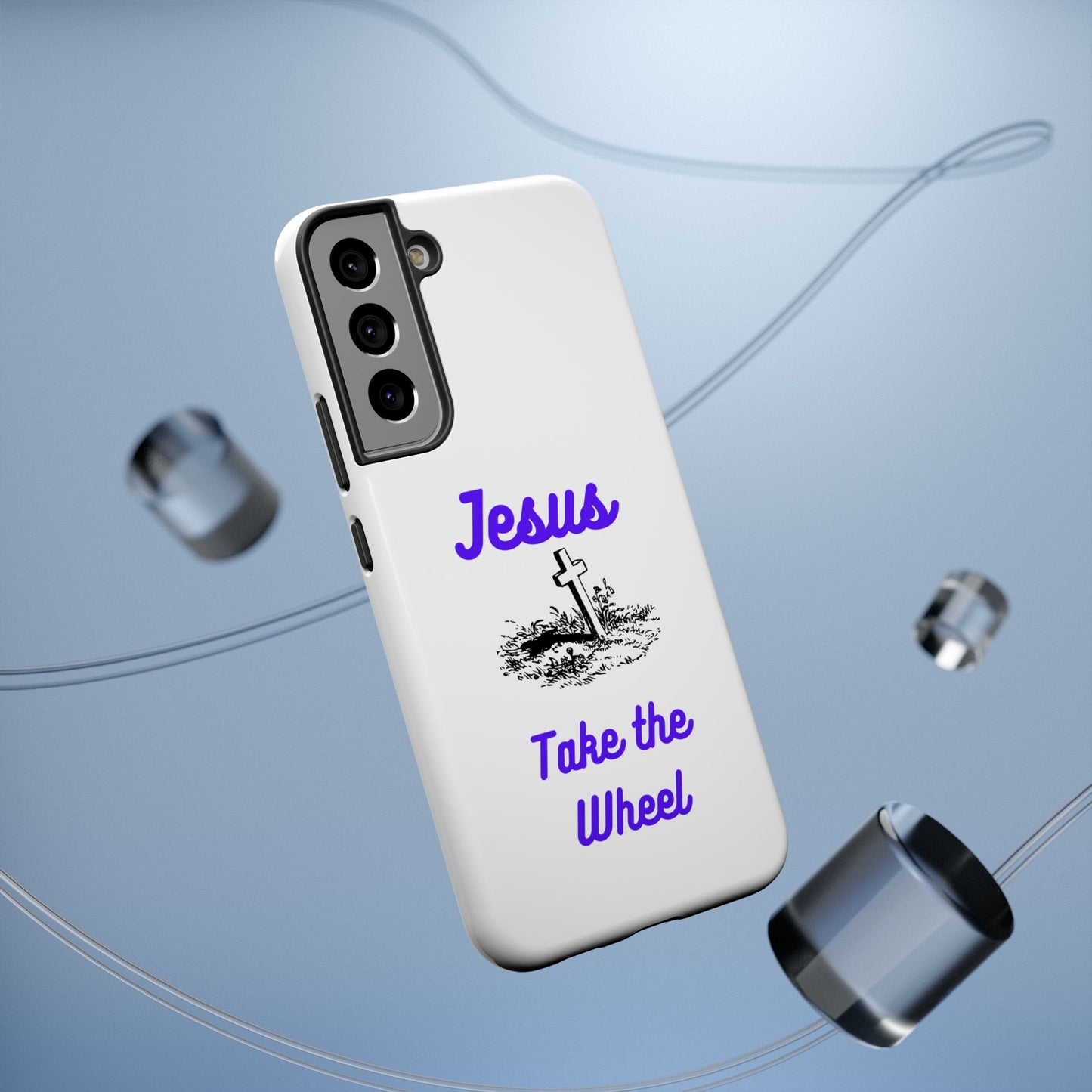 Jesus Take the Wheel Phone Case — Christian Impact-Resistant iPhone Case