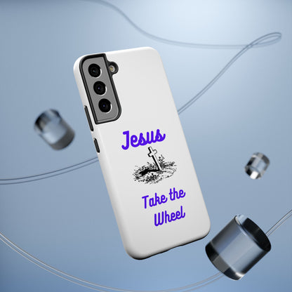 Jesus Take the Wheel Phone Case — Christian Impact-Resistant iPhone Case
