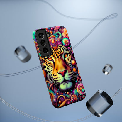 Leopard Psychedelic Phone Case — Vibrant Impact-Resistant iPhone Cover