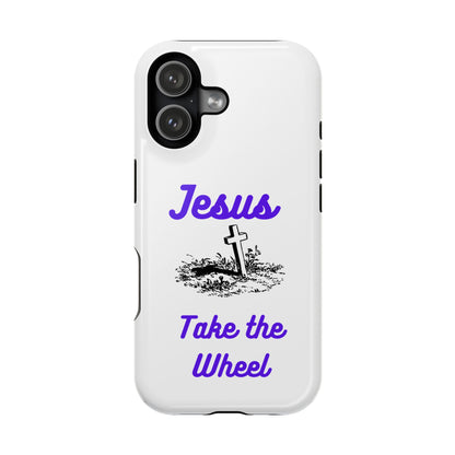 Jesus Take the Wheel Phone Case — Christian Impact-Resistant iPhone Case