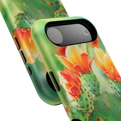 Cactus Bloom Phone Case — Impact-Resistant Floral iPhone Cover