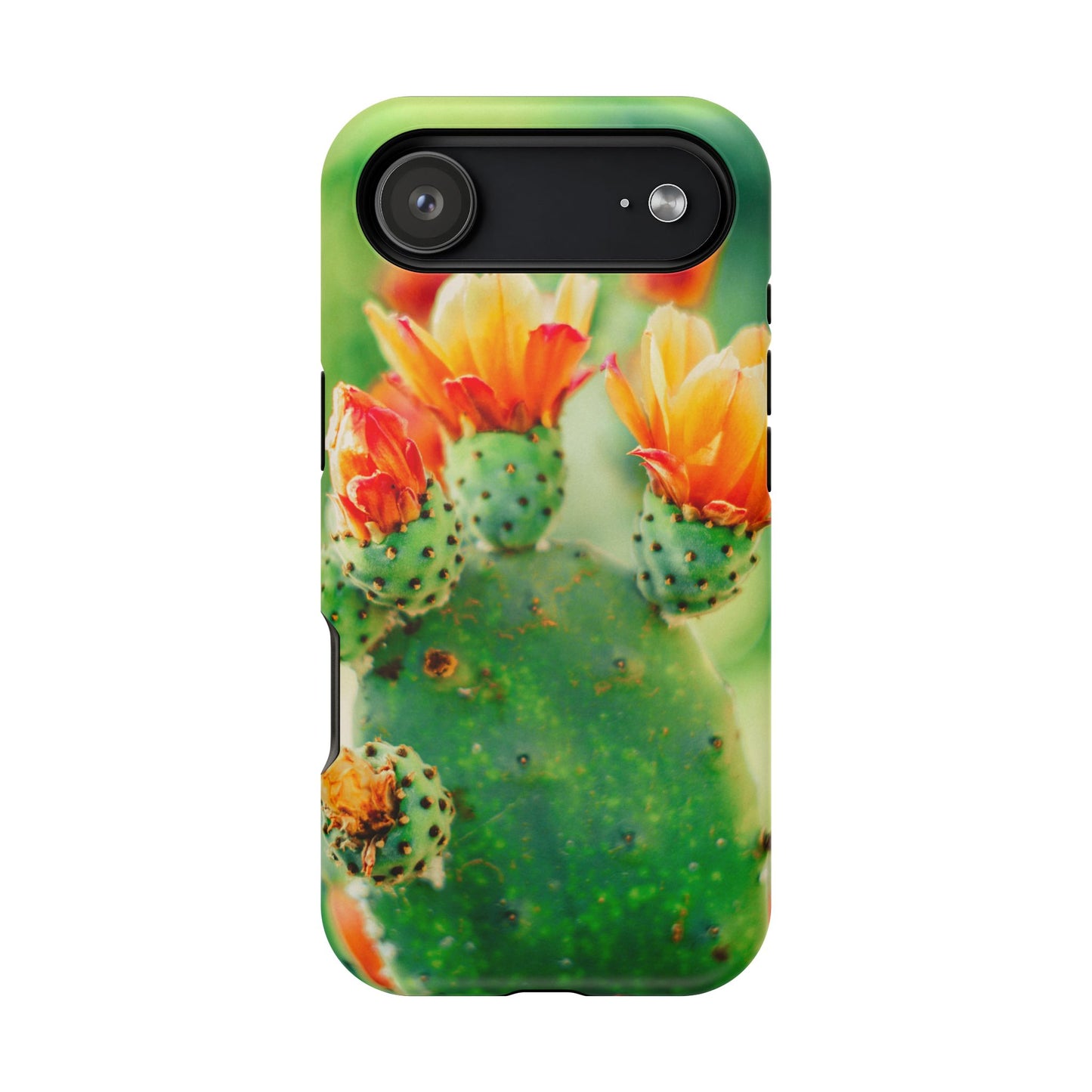 Cactus Bloom Phone Case — Impact-Resistant Floral iPhone Cover