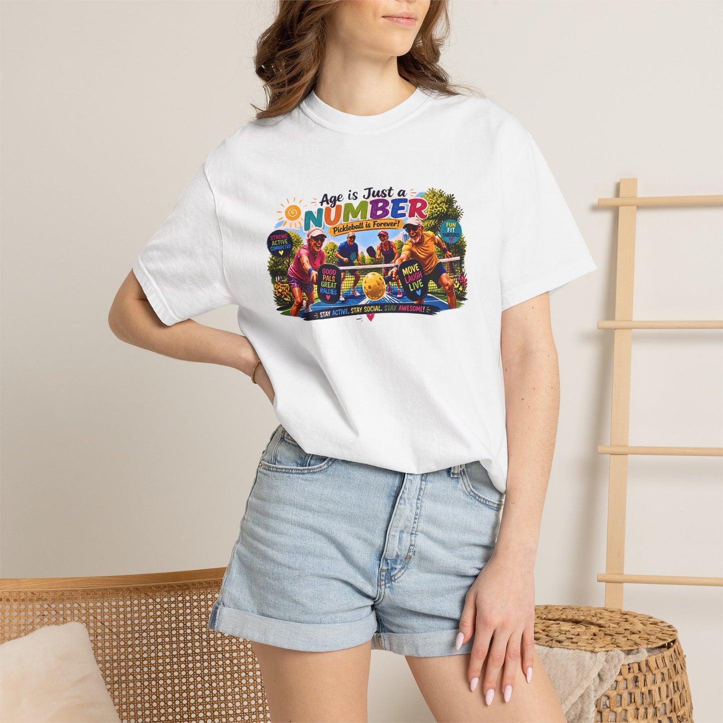 Age Is Just a Number Pickleball Tee Shirt