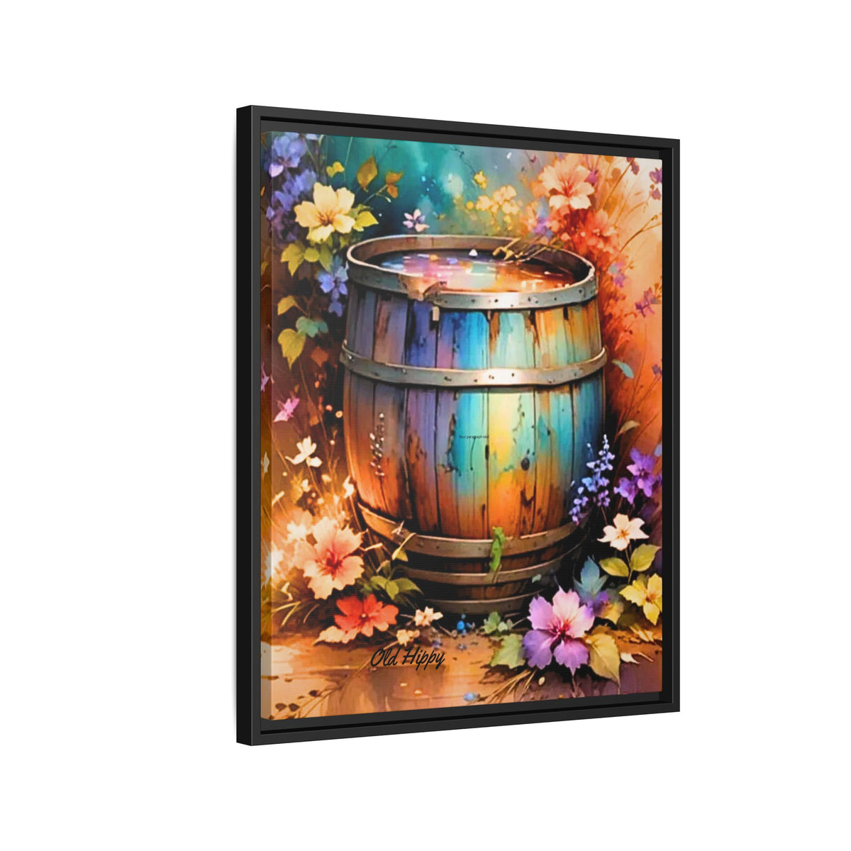 "The Barrel of Forgotten Wishes" Framed Canvas Wall Art