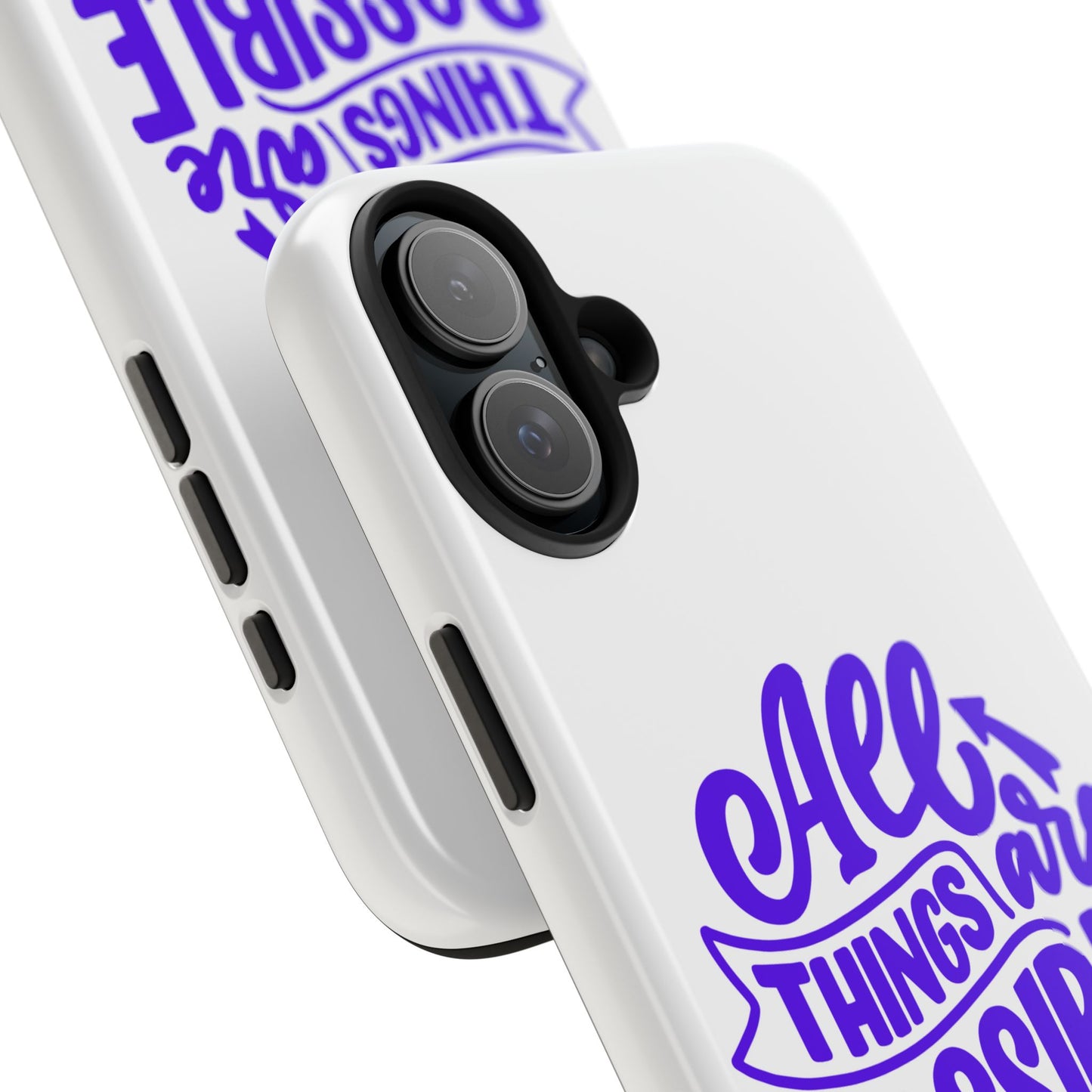 "All Things Are Possible If You Believe" (Mark 9:33) Christian Inspirational Protective Case