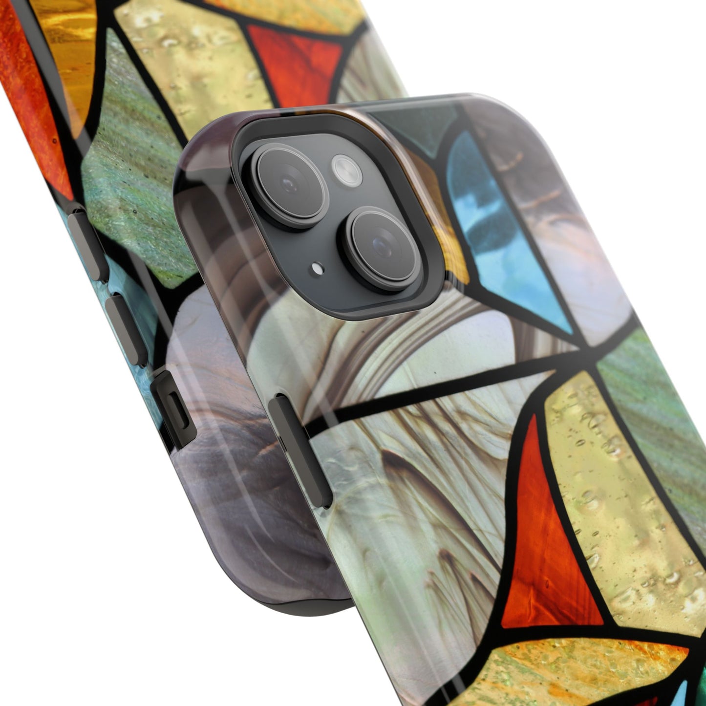 Stained Glass Impact Phone Case — Colorful Mosaic Protective Cover