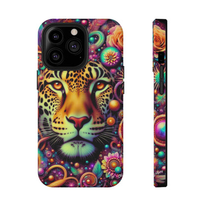 Leopard Psychedelic Phone Case — Vibrant Impact-Resistant iPhone Cover
