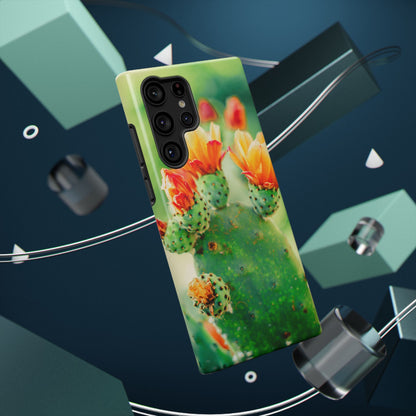 Cactus Bloom Phone Case — Impact-Resistant Floral iPhone Cover