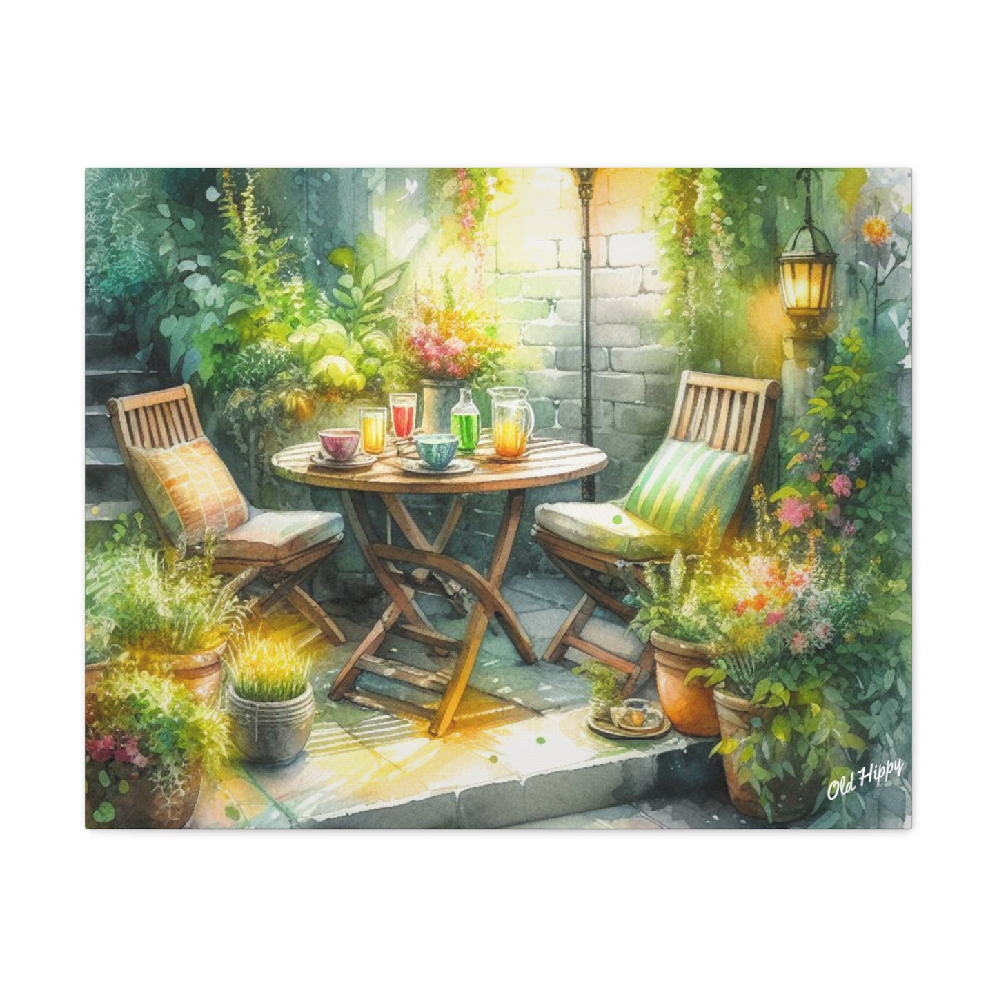 Serene Garden #1 Canvas Wrap