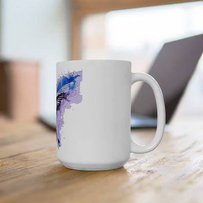 Hummingbird Watercolor Coffee Cup (11oz & 15oz)