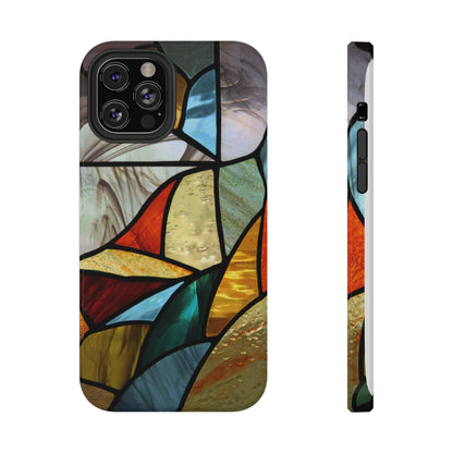 Stained Glass Impact Phone Case — Colorful Mosaic Protective Cover