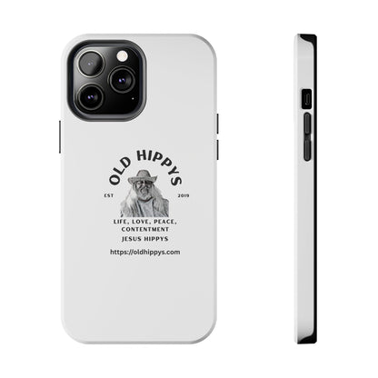 Old Hippys Phone Case — 'Life, Love, Peace, Contentment' Tough Protective Case