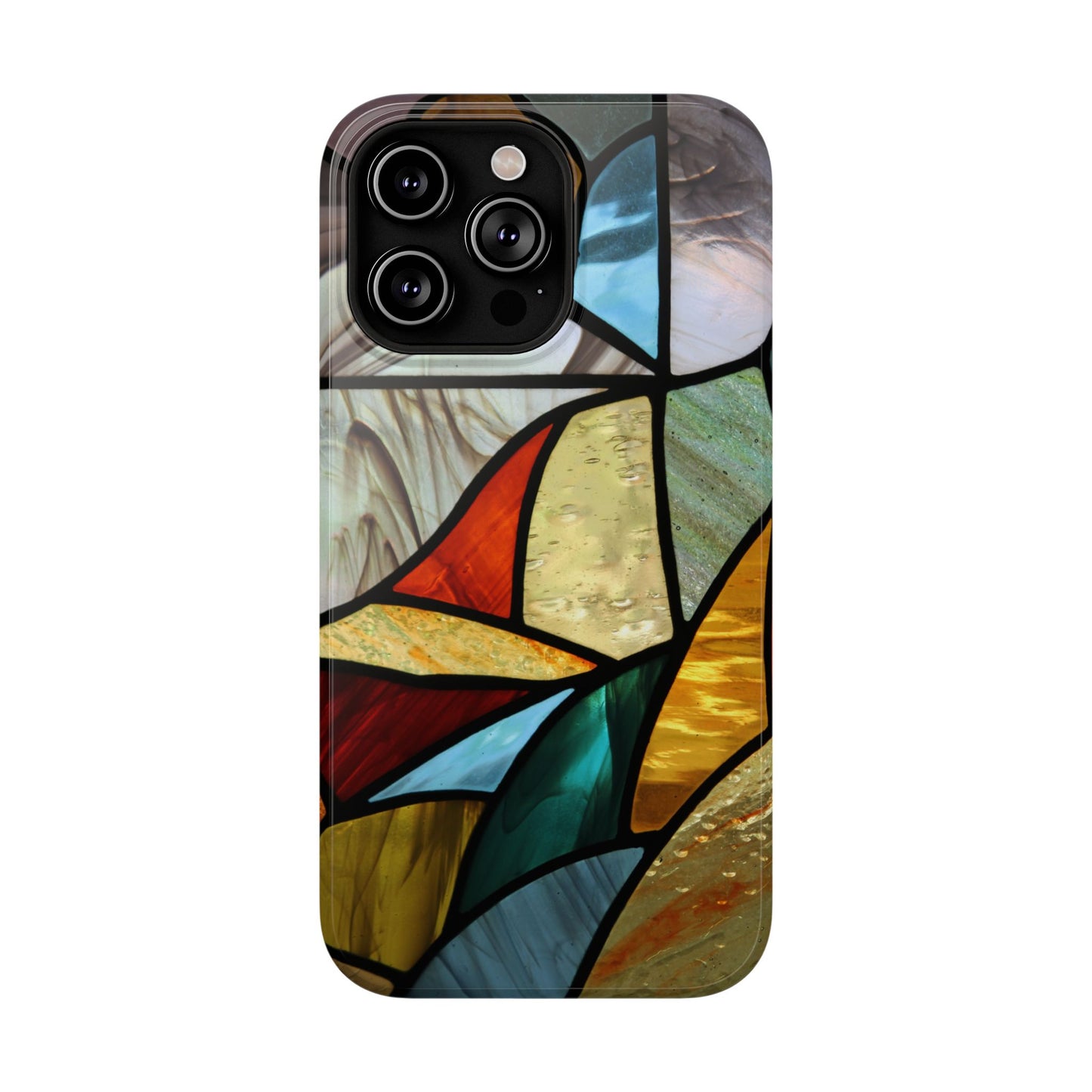 Stained Glass Impact Phone Case — Colorful Mosaic Protective Cover