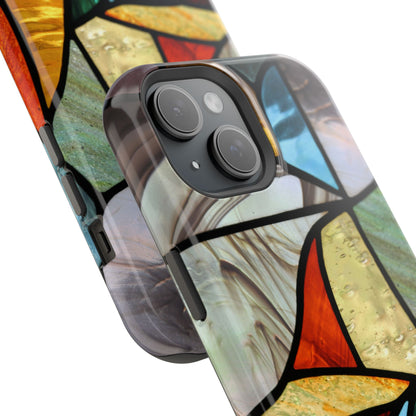 Stained Glass Impact Phone Case — Colorful Mosaic Protective Cover