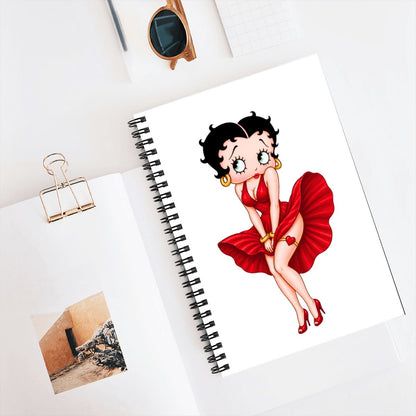 Spiral Notebook betty boop poses