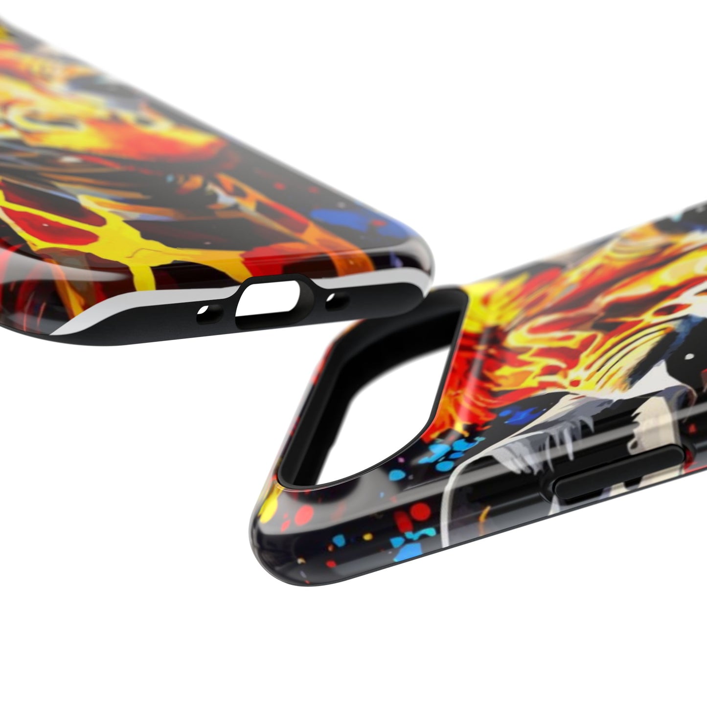 Funky Giraffe Art Impact-Resistant Phone Case —