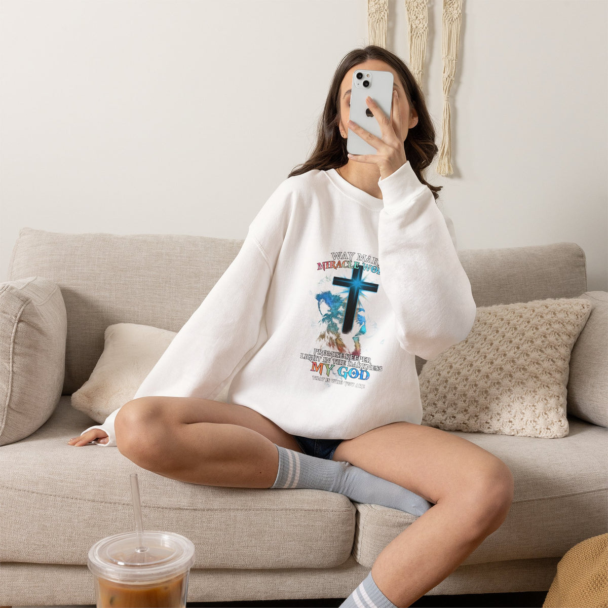 Way Maker Miracle Worker Unisex Crewneck Sweatshirt