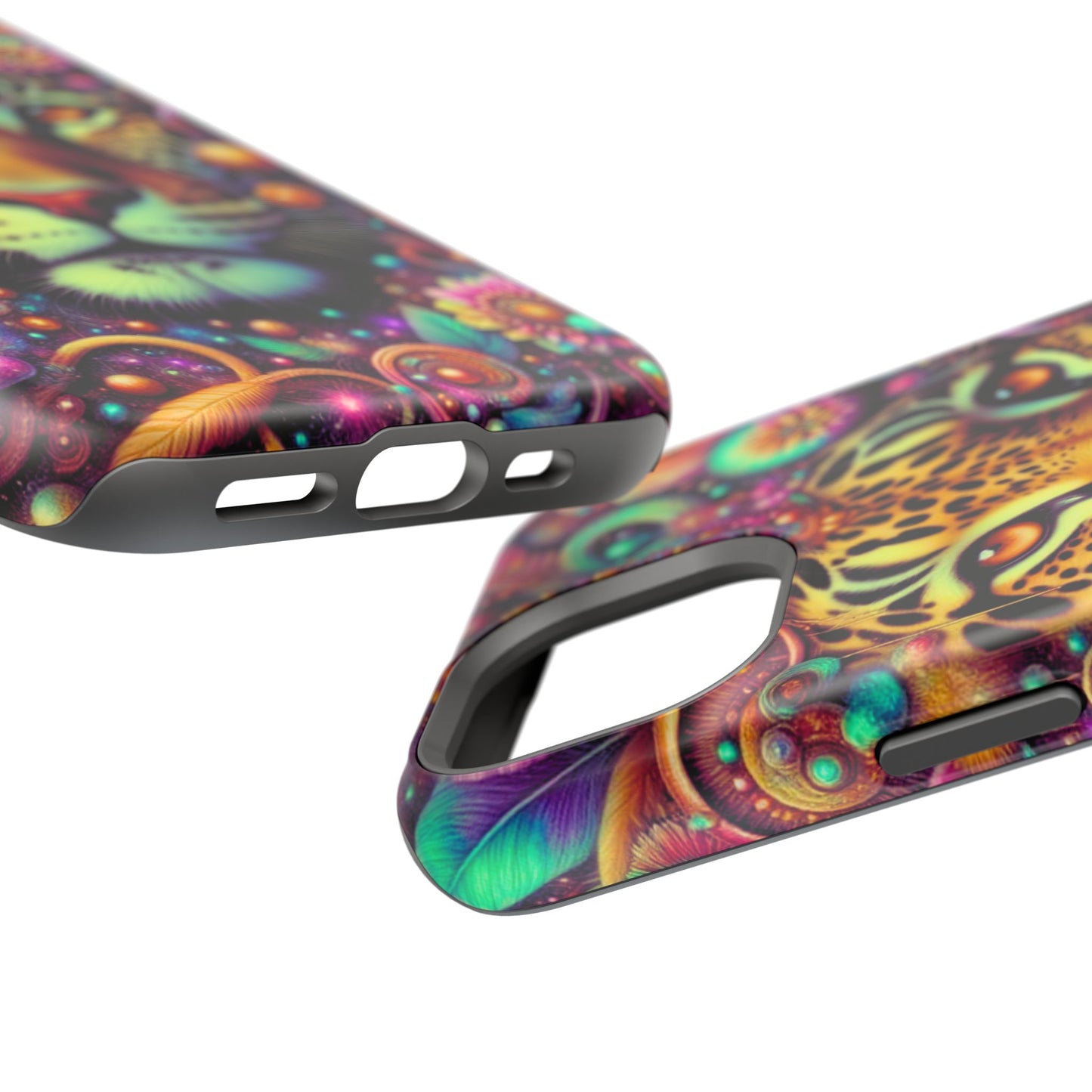 Leopard Psychedelic Phone Case — Vibrant Impact-Resistant iPhone Cover