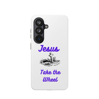 Jesus Take the Wheel Phone Case — Christian Impact-Resistant iPhone Case