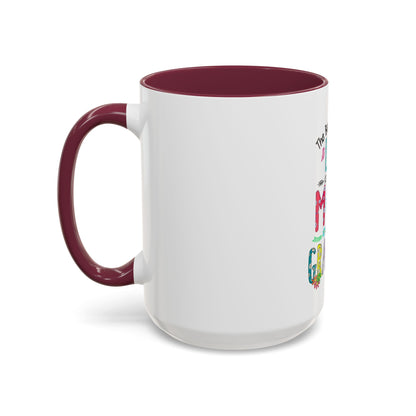 Mom and Grandma Colorful Ceramic Mug — "The Best Part of My Life is Being a Mom and Grandma" (11oz/15oz)
