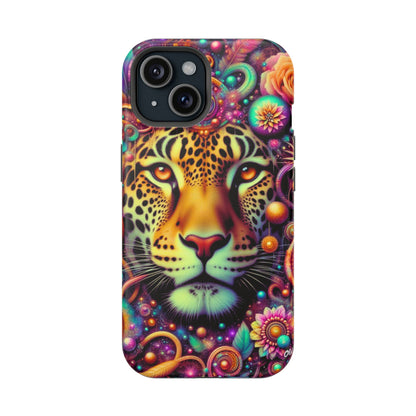 Leopard Psychedelic Phone Case — Vibrant Impact-Resistant iPhone Cover
