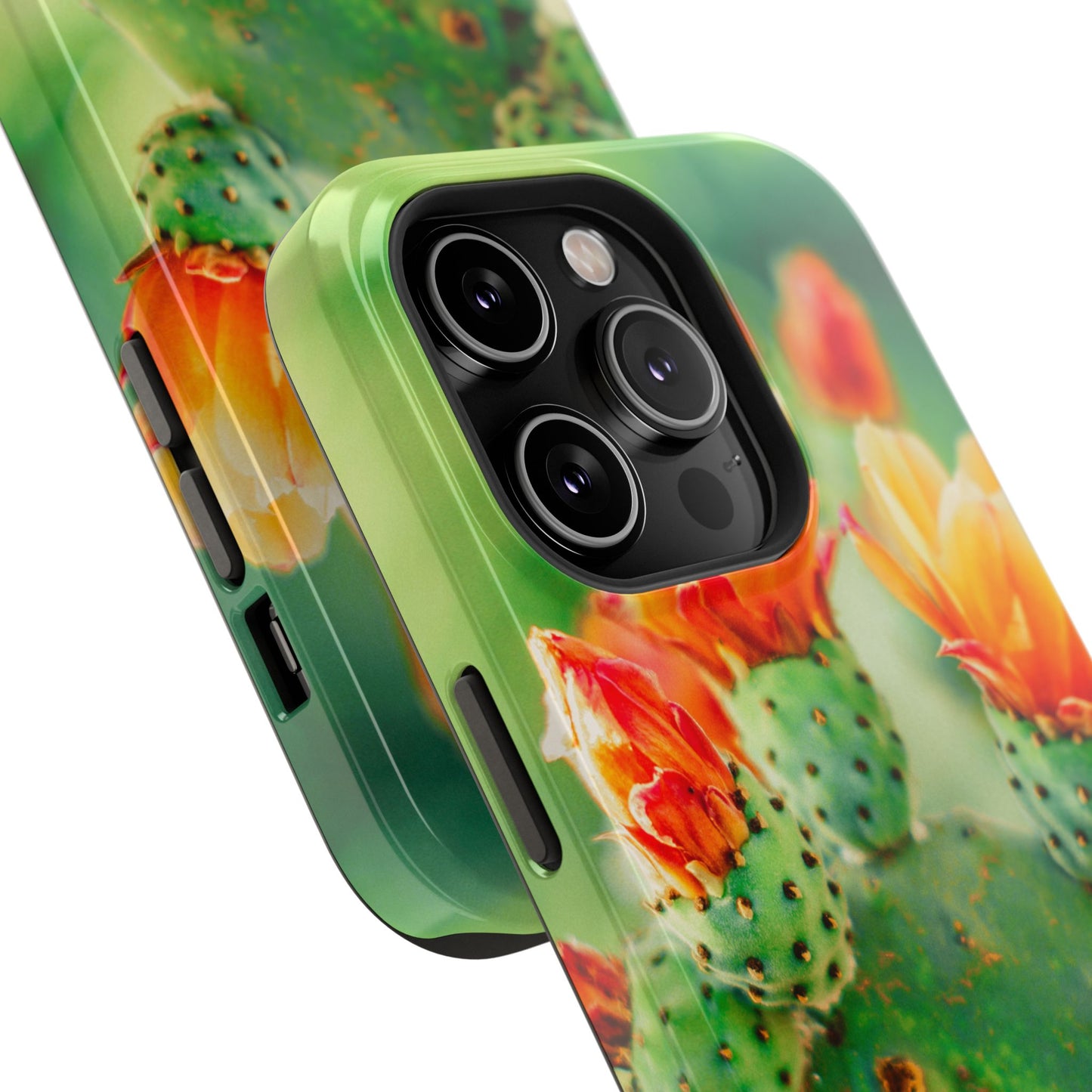 Cactus Bloom Phone Case — Impact-Resistant Floral iPhone Cover