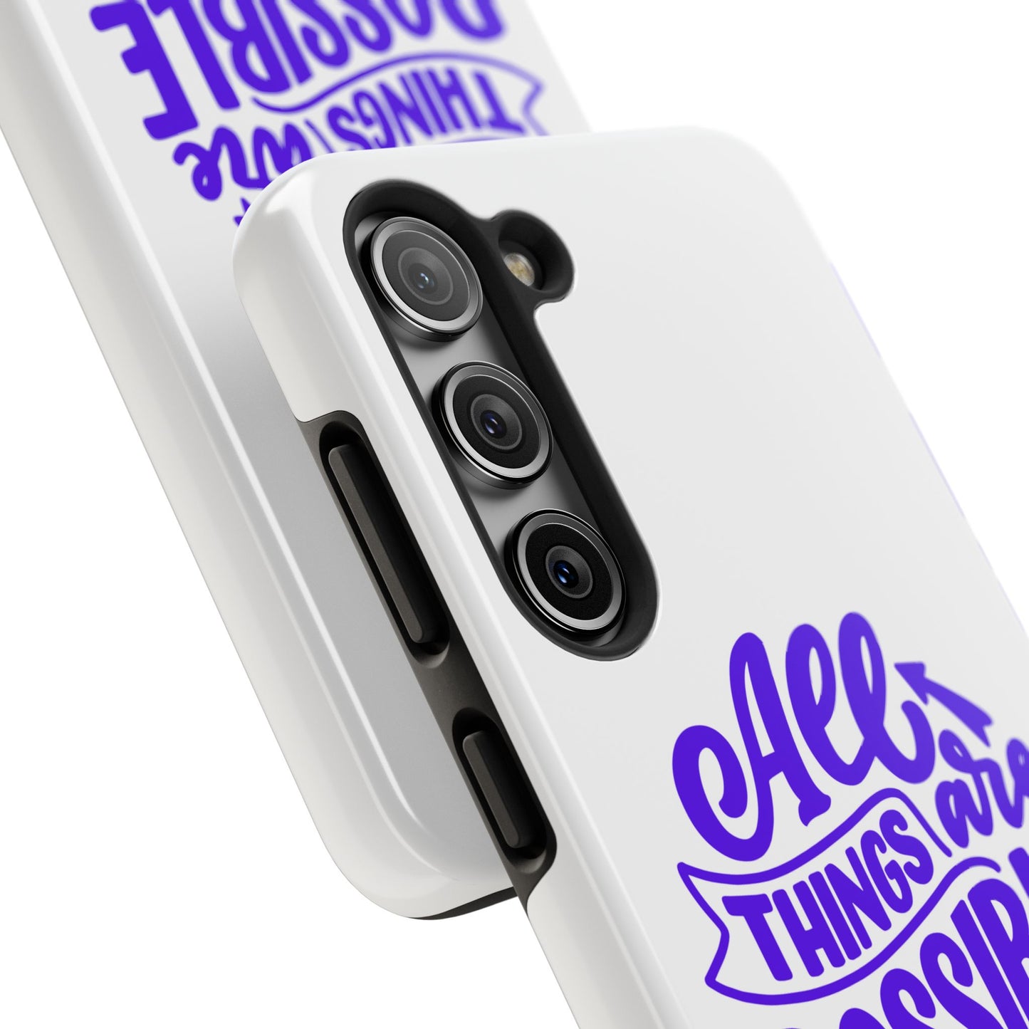 "All Things Are Possible If You Believe" (Mark 9:33) Christian Inspirational Protective Case