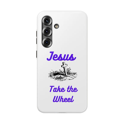 Jesus Take the Wheel Phone Case — Christian Impact-Resistant iPhone Case