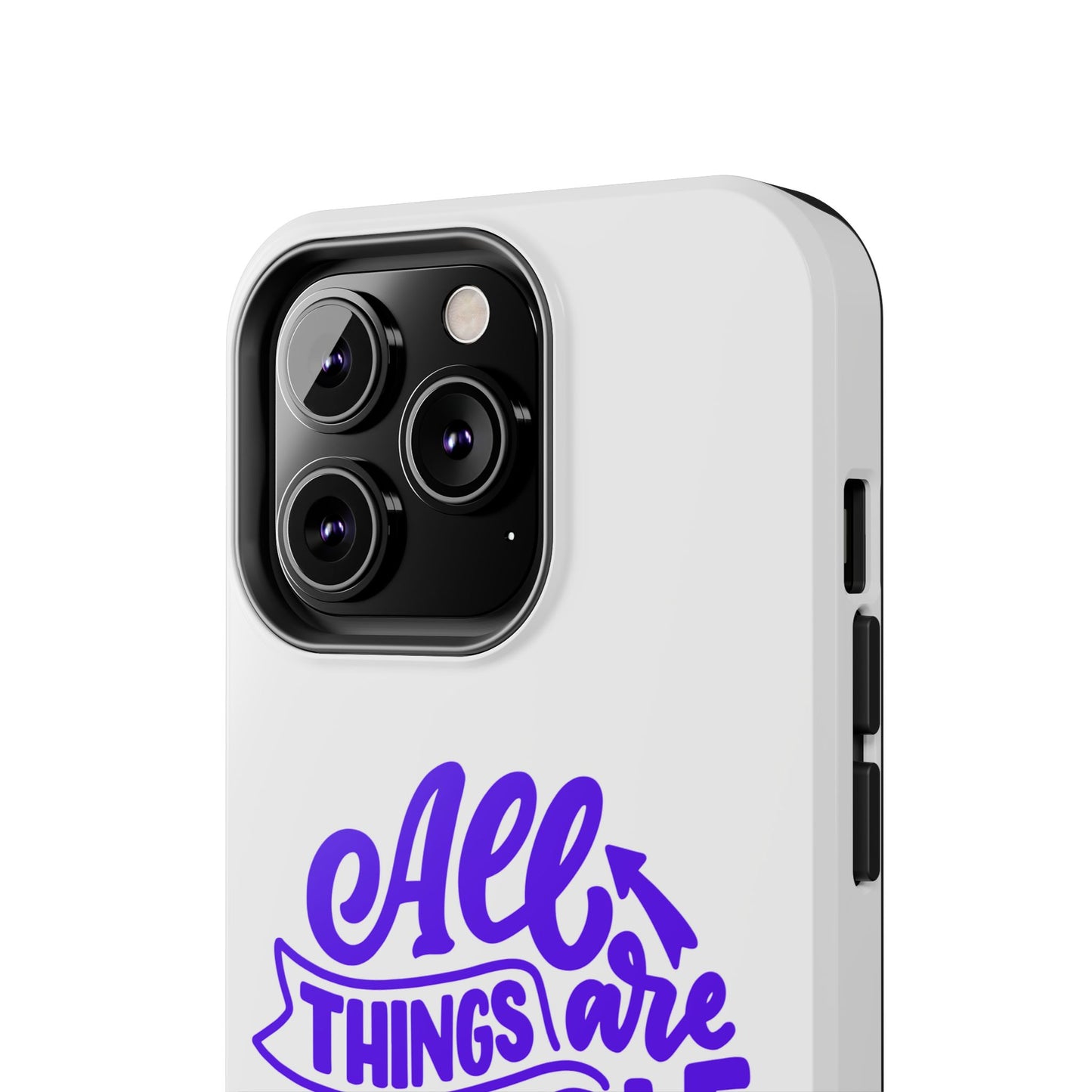 "All Things Are Possible If You Believe" (Mark 9:33) Christian Inspirational Protective Case