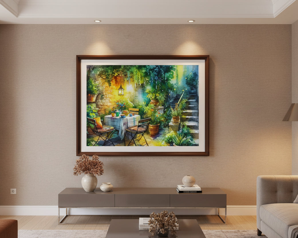 Serene Garden #2 Fine Art by Old Hippy