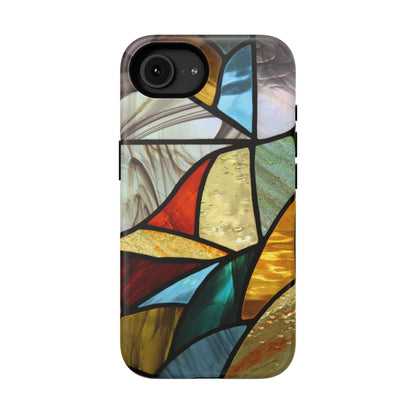 Stained Glass Impact Phone Case — Colorful Mosaic Protective Cover