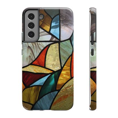 Stained Glass Impact Phone Case — Colorful Mosaic Protective Cover