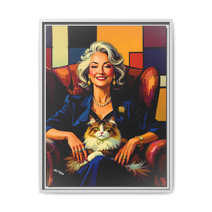 “The Matriarch: Cubist Portrait by Old Hippy